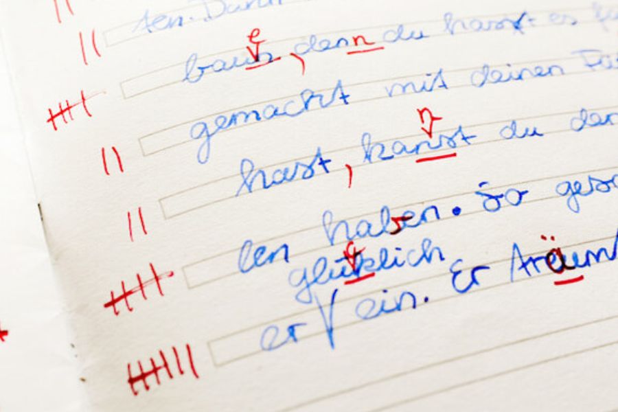 lỗi khi học tiếng đức